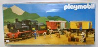 Lot 443 - Playmobil G scale boxed set and truck group to...