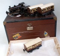 Lot 444 - Marklin 1919-20 LNWR black passenger set...