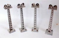 Lot 452 - Four American twin yard lights/towers (F-G)