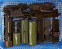 Lot 472 - Marx USA green Army supply train including 242...