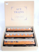 Lot 512 - Ace Trains Ref C/4 LNER teak coach set 1st No...