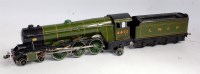 Lot 516 - A Bassett Lowke LNER lined green 3-rail Flying...