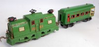 Lot 546 - Unusual tinplate train by Dorfan?? consisting...