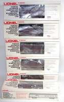 Lot 553 - Rake of 6 Lionel aluminium passenger cars in...