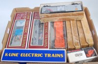 Lot 573 - 8 H Line box cars some in KCC and TTOS special...