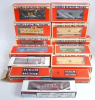 Lot 575 - 13 Lionel freight cars including 6-18374,...