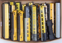 Lot 750 - Tray of bogie coaches all repainted into...