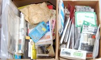 Lot 798 - Two boxes containing 20+ wagon kits by...