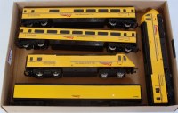 Lot 835 - Hornby coaches repainted Network Rail yellow...