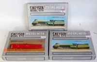 Lot 847 - 3 Keyser whitemetal locomotive kits, 2''00''...