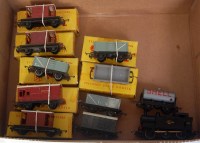 Lot 855 - Tray containing Triang TT gauge 0-6-0 Jinty...