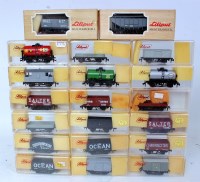 Lot 894 - Twenty one HO Liliput goods wagons, all (M-BM)...