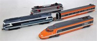 Lot 903 - LIMA & Jouef HO items :- TGV driving & trailer...