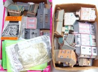 Lot 959 - 2 trays of card buildings by Metcalfe and...