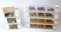 Lot 1001 - Seven Marklin HO boxed vintage vehicles, 1886,...
