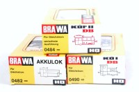 Lot 1007 - Brawa HO Ref 0482, 0484 and 0490 0-4-0...