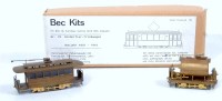 Lot 1010 - Three items, RTR brass 4-wheel tramcar HO...