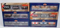 Lot 1054 - Six various boxed Bachmann 3-piece wagon sets,...