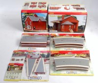 Lot 1061 - Eight various Hornby Scaledale boxed buildings...