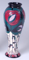 Lot 17 - A Moorcroft pottery vase in the Tribute to...
