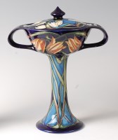 Lot 168 - A Moorcroft pottery bonbonnière in the Loch...