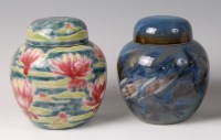 Lot 214 - A Cobridge ginger jar and cover in the Diwali...