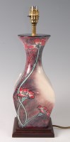 Lot 237 - A large Black Ryden pottery table lamp in the...