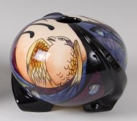 Lot 241 - A Black Ryden pottery vase in the Songbird...