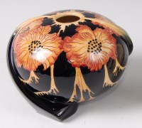 Lot 242 - A Black Ryden pottery vase in the Icarus...