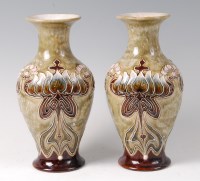 Lot 333 - Eliza Simmons for Doulton Lambeth - A pair of...