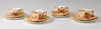 Lot 1034 - A Royal Worcester blush ware set of four...