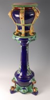 Lot 1051 - A Minton majolica jardiniere, circa 1880,...