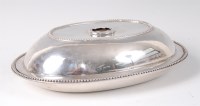 Lot 1077 - A George III silver entree dish and cover,...