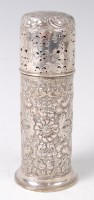 Lot 1092 - An Edwardian silver sugar caster, of...