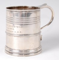 Lot 1094 - A Mappin & Webb silver tankard, in the...