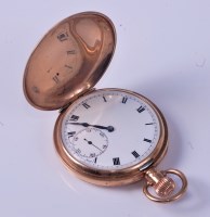 Lot 1130 - A Rolex 9ct gold cased gents full hunter...