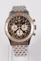 Lot 1147 - A gents steel Breitling Cosmonaut (display...