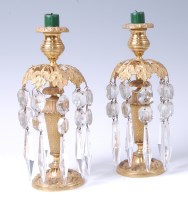 Lot 1244 - A pair of mid-19th century gilt bronze table...