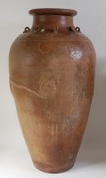 Lot 1284 - A large Chinese brown glazed Martaban storage...