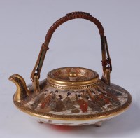 Lot 1309 - A Japanese Meiji period satsuma miniature...