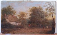 Lot 1363 - Henry Bridgman (1831-1909) - A Suffolk Lane,...