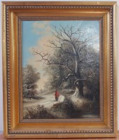 Lot 1367 - 19th century Norwich school - Lone figure on a...