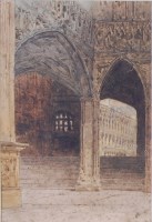 Lot 1377 - William Callow RWS (1812-1908) - Entrance to...