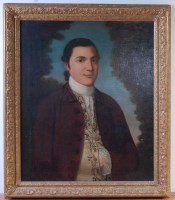 Lot 1384 - Late 18th century English school - Half-length...