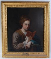 Lot 1391 - 19th century school - half-length portrait of...