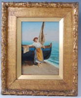 Lot 1392 - Late 19th century Italian school - In Riva al...
