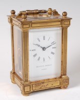 Lot 1414 - A Matthew Norman lacquered brass cased...