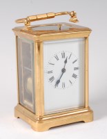 Lot 1415 - A circa 1900 French lacquered brass cased...