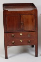 Lot 1442 - A George III mahogany night commode, having a...