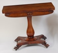 Lot 1448 - An early Victorian rosewood pedestal card...